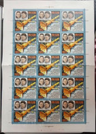 USSR Russia 1979 FOLDED SHEET Space Research Salyut Spacemen Sciences Astronomy Cosmonaut People Stamps MNH - Fogli Completi