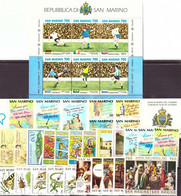 SAN MARINO 1990 ANNATA COMPLETA ** MNH - Volledig Jaar