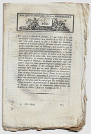 Bulletin Des Lois N°262 Ventôse An XI 1803 Rectifications Aux Cantons Qui Forment Les Justices De Paix/Foires/Forêts - Décrets & Lois