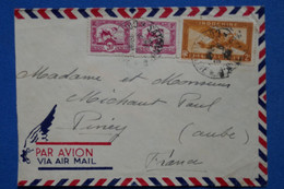 V1 INDO CHINA BELLE LETTRE  1935 SAIGON POUR PINAY FRANCE + PAIRE DE T.P INDOCHINE  + AFFRANCH. PLAISANT - Airmail
