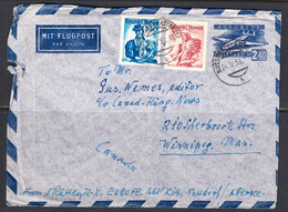 Austria Cover To Canadian Hungarian News, Air Mail, Postmark Apr 24, 1958 - Storia Postale