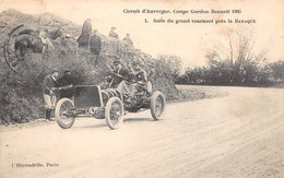 Coupe Gordon-Bennett  1905      63       Circuit D'Auvergne  Grand Tournant Près La Baraque   Hirondelle 1  (voir Scan) - Sonstige & Ohne Zuordnung