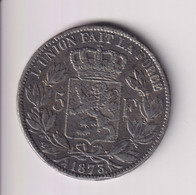 Fausse 5 Francs Belgique 1873 - Tranche Lisse - Exonumia - 5 Francs