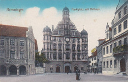 AK Memmingen - Marktplatz Mit Rathaus - Feldpost 1918 (56821) - Memmingen