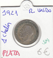 CR0509 MONEDA REINO UNIDO PLATA 1 CHELIN 1921 6 - Otros & Sin Clasificación