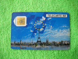 7217 Télécarte Collection FRANCE TELECOM  50 U Tour Eiffel Paris Moulin étoiles Europe( Recto Verso)  Carte Téléphonique - Telekom-Betreiber