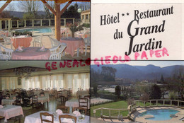 04-  GREOUX LES BAINS- HOTEL RESTAURANT DU GRAND JARDIN -AVENUE DES THERMES - Gréoux-les-Bains