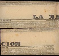 Argentina 1888 Newspaper Buenos Aires LA NACION 7.february 1888 - Covers & Documents