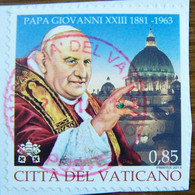 Vatican - 2013 - Giovanni XXIII - Oblitération Du Vatican - Sur Fragment - Usati