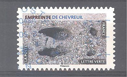 France Autoadhésif Oblitéré N°1965 (Empreinte De Chevreuil) (cachet Rond) - Gebraucht