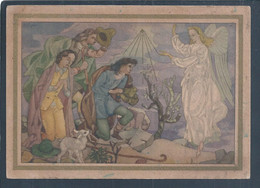 Rare Postcard Christmas Stationery From 1947, Viseu. Angel. Pastors. Briefpapier Für Weihnachtspostkarten. Engel. Pastor - Natale