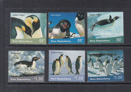 2001 Ross Dependency Penguins  Complete Set Of 6 MNH - Nuevos