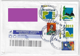 Brazil 2016 Cover Personalized Stamp RHM-PB-1/2 Brasiliana Philatelic Exhibition Sugarloaf Mountain Christ The Redeemer - Sellos Personalizados