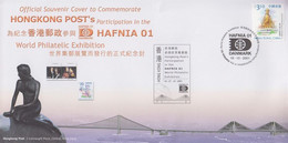 2001. HONG KONG. HAFNIA 01 Envelope Cancelled HAFNIA 01 DANMARK 16 10 2001.  (Michel 908) - JF421415 - Lettres & Documents