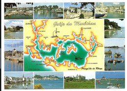 Delcampe - Golfe Du Morbihan - Multivues N°8000 YCA Caoudal - Sarzeau - Saint-Colombier - Saint-Armel - Port Navalo - Arzon -etc... - Sarzeau