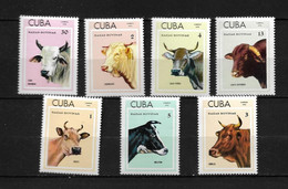 CUBA 1973 VACHES  YVERT N°1679/85  NEUF MNH** - Farm