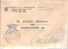 MINISTERIO DE LA GOBERNACION  1972  BARCELONA - Franchigia Postale