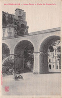 La Condamine - Sainte-Dévote Et Viaduc De MONTE-CARLO - Belle Carte En Soie - La Condamine