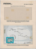 India 1967 Airmail Indo European Telegraph Line Leaflet Of The Stamp On Card With History. - Briefe U. Dokumente