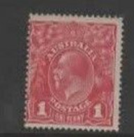 Australia SG 30 King George V Heads, One Penny Red-carmine ,Mint  Hinged - Mint Stamps