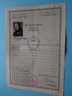 MAGYAR Kivandorlo Utlevél > Rép. HONGROISE Passeport D'émigration > MOCSARI J. Né 1878 ( See / Voir Scan ) 1959 ! - Non Classés