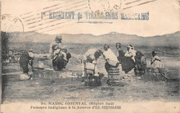 MAROC ORIENTAL  (Région Sud)   -    Femmes Indigènes à La Source D' EL-HENGJIR - Other & Unclassified