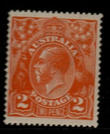 Australia SG 62  1920  King George V Heads, 2d Brown-orange ,Mint Never Hinged - Ungebraucht