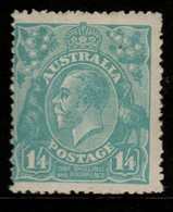 Australia SG 65  1922  King George V Heads, 4d Ultramarine ,Mint Never Hinged - Neufs