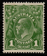 Australia SG 76  1924  King George V Heads, 1d Sage-green ,Mint Never Hinged - Mint Stamps