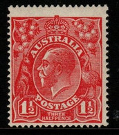 Australia SG 77  1924  King George V Heads, 1.5d  Scarlet ,Mint Never Hinged, - Mint Stamps