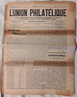 Journal Magazine L'UNION PHILATÉLIQUE,25 Octobre 1903,Lt Colonel Delaunay,prix Timbres Rares,classification Classiques - Frans (tot 1940)