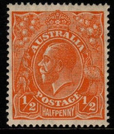 Australia SG 85  1927  King George V Heads, Half Pence Orange ,Mint Never Hinged - Nuevos