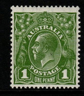 Australia SG 95  1928  King George V SMW Perf 13.5 X 12.5, 1d Green ,Mint Never Hinged - Neufs