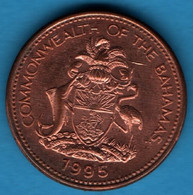 BAHAMAS 1 CENT 1995 KM#  59a  Étoile De Mer - Bahama's