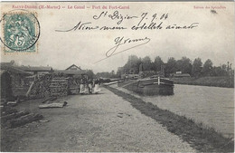 52   Saint  Dizier  -   L E Canal   -  Port  Du Fort Carre- Peniche - Saint Dizier