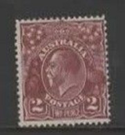 Australia SG 98  1928  King George V SMW Perf 13.5 X 12.5, 2d Red-Brown ,Mint Never Hinged - Ongebruikt