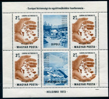 HUNGARY 1973 European Security Conference Block MNH / **.  Michel Block 99 - Nuovi