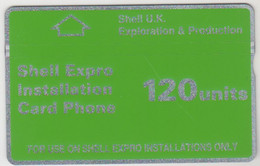 UK (L&G) - Shell Expro (thick Letters) 120 Units, CN : 102G, Tirage 440.000, Used - Plateformes Pétrolières
