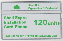 UK (L&G) - Shell Expro (yellow-green/white) 120 Units, CN : 232D, Tirage 5.000, Used - Boorplatformen