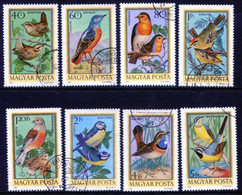 HUNGARY 1973 Songbirds Used.  Michel 2855-62 - Used Stamps