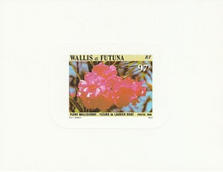 Wallis Et Futuna - Epreuve De Luxe - P351 Fleurs De Laurier Rose - Imperforates, Proofs & Errors