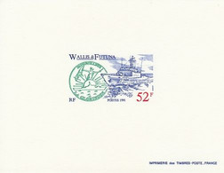 Wallis Et Futuna - Epreuve De Luxe - P405 Marine Nationale, La Glorieuse - Sin Dentar, Pruebas De Impresión Y Variedades