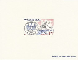 Wallis Et Futuna - Epreuve De Luxe - P408 Marine Nationale, La Moqueuse - Imperforates, Proofs & Errors