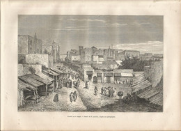 JX1  /  المملكة المغربية Vintage / Old Engraving French Newspaper 1879 / Morocco MAROC //  Grande Rue TANGER - Tijdschriften & Catalogi