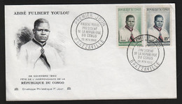 Congo  BRAZZAVILLE  FDC   28 Novembre 1960  Abbé Fulbert Youlou - FDC
