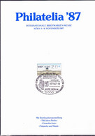 BRD FGR RFA - Erinnerungsblatt Zur "Philatelia '87 In Köln" (MiNr: ATM Berlin 1) 1987 - Siehe Scan - Machine Labels [ATM]