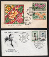 Congo  BRAZZAVILLE  FDC    Fleurs + Abbé Fulbert Youlou - FDC