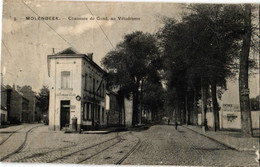 1 CP Bruxelles  MOLENBEEK   Chausséé De Gand Au Vélodrome  Café Vansteenberghe - Leqlercq   1912  Edit. Nels - St-Jans-Molenbeek - Molenbeek-St-Jean
