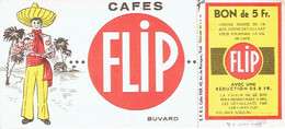 BUVARD Publicitaire 1960 - CAFES FLIP 42 Av. De Navagne à VISE - Café & Thé