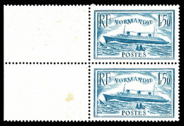 N°300 ** Normandie Bleu-clair En Paire Bdf. TB Cote 400€ - Unused Stamps